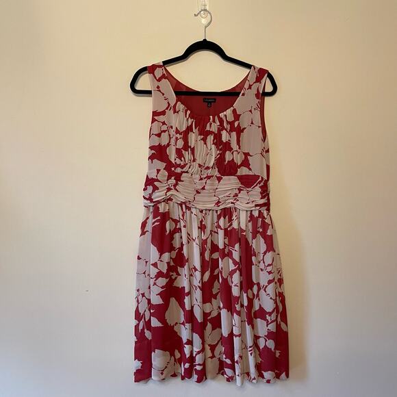 Talbots Dresses & Skirts - Talbots 14 fit & flare mini dress red white polyester business casual floral